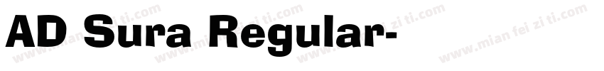 AD Sura Regular字体转换